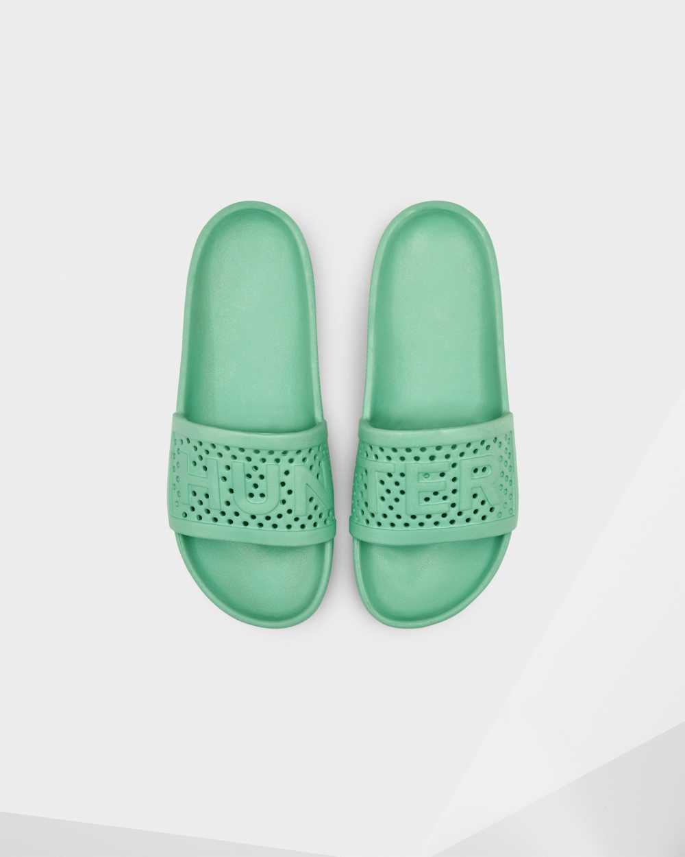 Pantuflas Mujer - Hunter Original Lightweight Moulded Verde Menta - UAEIRK-259 - Verde Menta